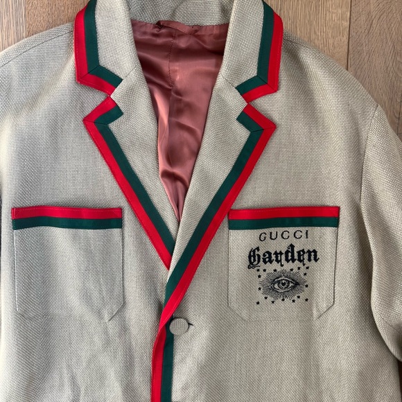 Gucci Garden 2017 Collection Alessandro Michele Linen Coat Size IT38 / US M - Picture 12 of 14